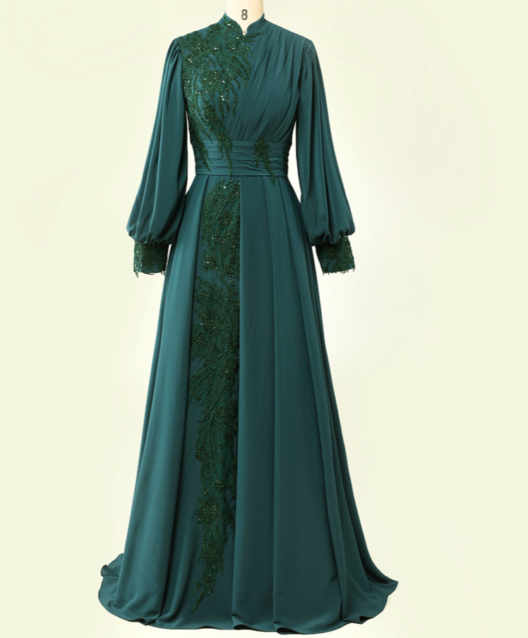 Prom Dresses Beaded Formal Gown Arabic Dubai Women Evening Dress Robe De  Soiree Muslim Evening Dress on Luulla