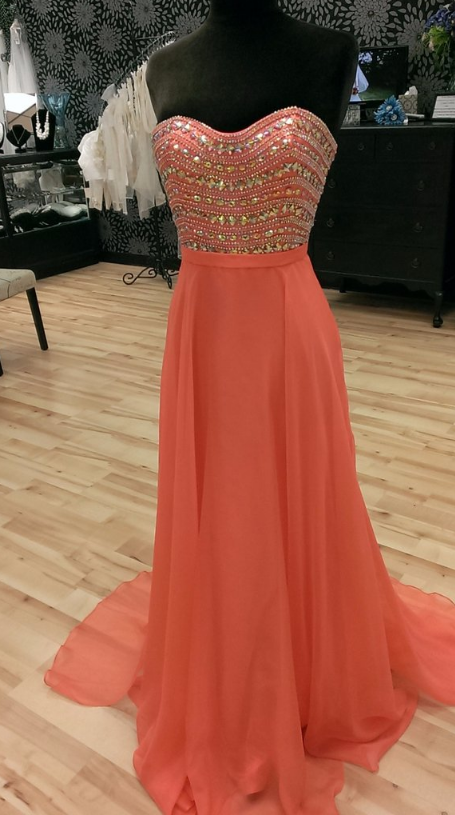 open lace back dress Peach Rosette Trumpet Wedding Dresses Strapless Pageant Gown 67212 vin   Viniodress