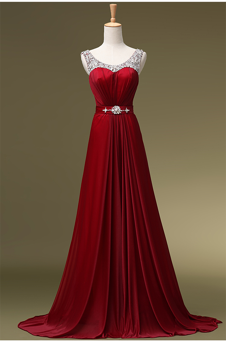 Handmade Prom Dress, Real Made Prom Dress,red Prom Dress,discount Prom Dress,custom Prom Dress,beaded Prom Dress,chiffon Prom Dress