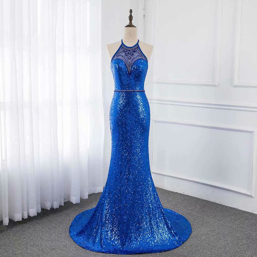 Luxury Evening Dress Pageant Dresses V-neck Beading Fashion Evening Gown Competition Gown Backless