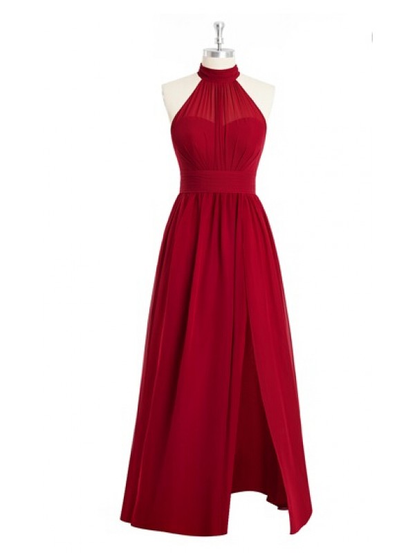 Prom Dress,chiffon Prom Dress,halter Prom Dresses,long Elegant Prom Dresses Custom Made Prom Dress, Red Prom Dresses, Sexy Prom Dress, Long Prom