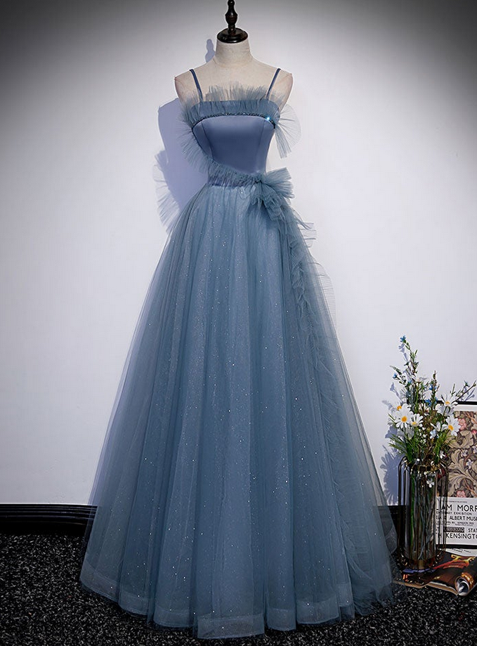 Prom Dresses,tulle Long Prom Dress, A Line Evening Dress