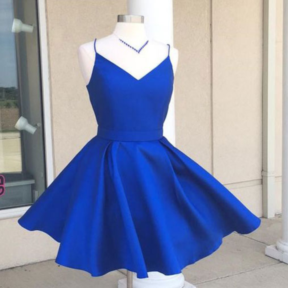 Homecoming Dresses,spaghetti Straps Homecoming Dress,short Prom Dress, Prom Dress,cute Homecoming Dress With Ribbon,simple Homecoming Dress