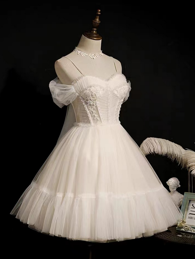 Homecoming Dresses,tulle Dress, Light Luxury Fairy Dress, Sweet Princess  Dress, Birthday Party Dress on Luulla