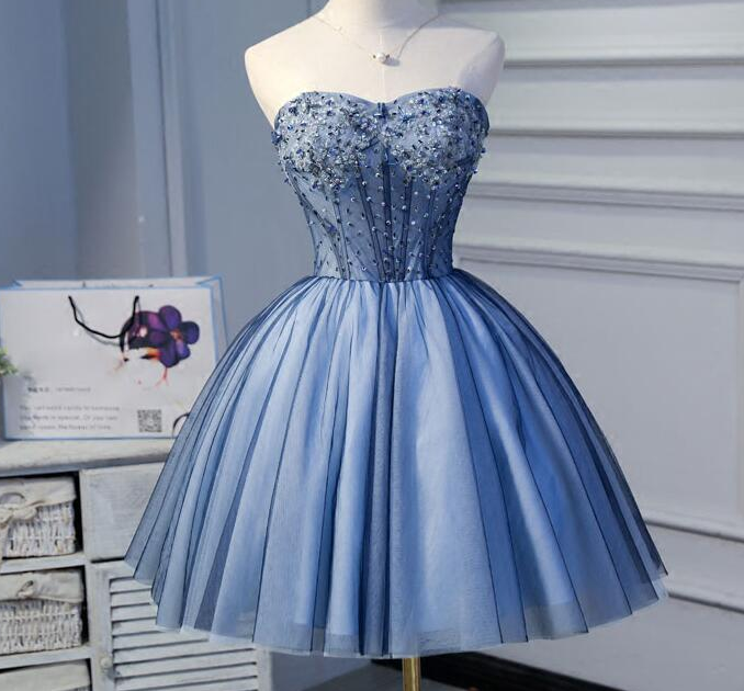 Mini Short Homecoming Dress, Prom Gowns, Sexy Sweetheart Short Party Dresses Ball Gown
