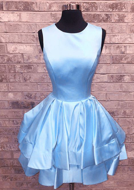 sachin and babi light blue dress Short Homecoming Dresses,ruffle Homecoming Dresses,mini Dress For Party on  Luulla
