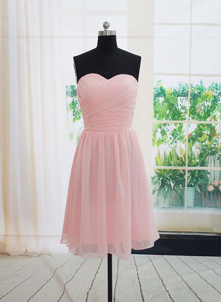 Light Pink Simple Bridesmaid Dresses, Bridesmaid Dress , Pink Wedding Party Dresses