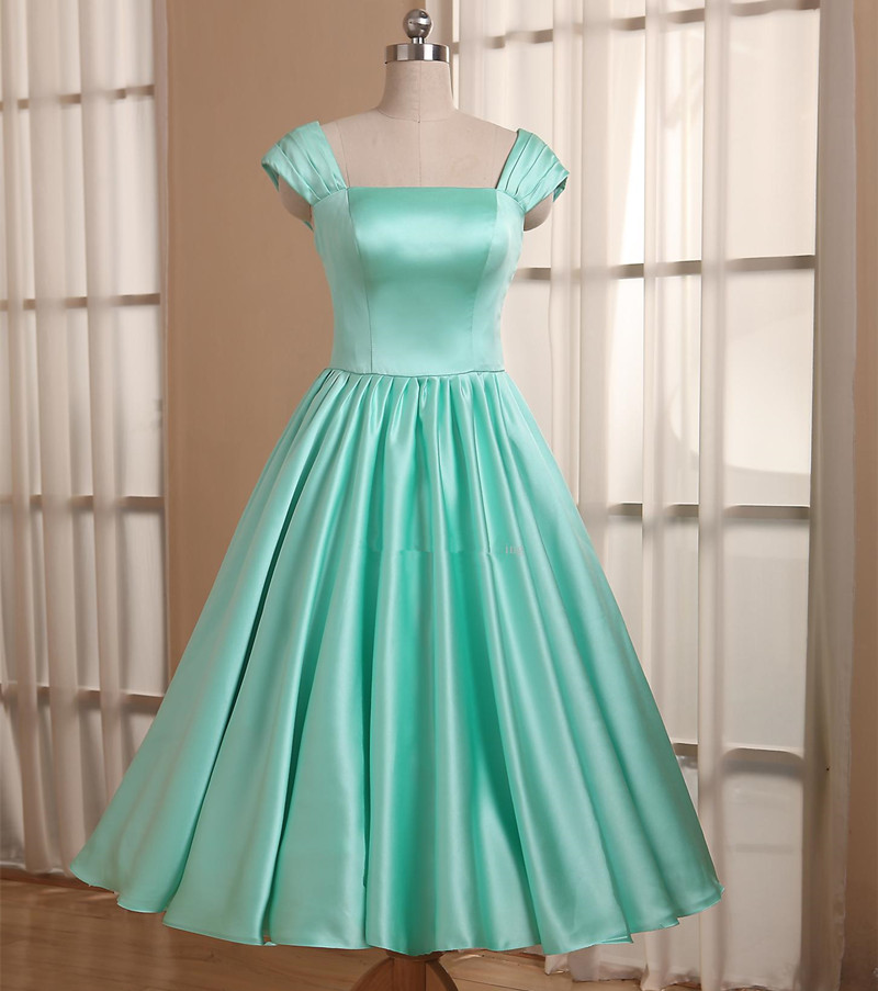 Tea Length Semi Formal Occasion Party Dress