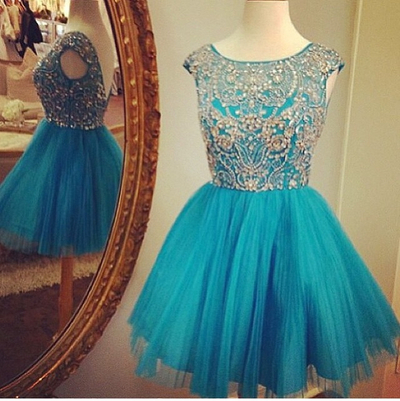 Cute Homecoming Dress,short Homecoming Dresses,backless Party Dress,beading Prom Dress