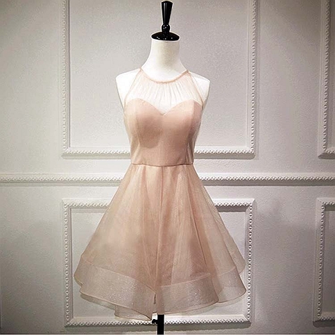 Stylish A Line ,tulle Short Prom Dress,homecoming Dresses