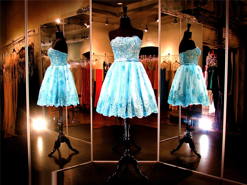 Aqua Tulle Short Prom Dress,junior Sweetheart Prom Dress,sexy Prom Dress,homecoming Dress