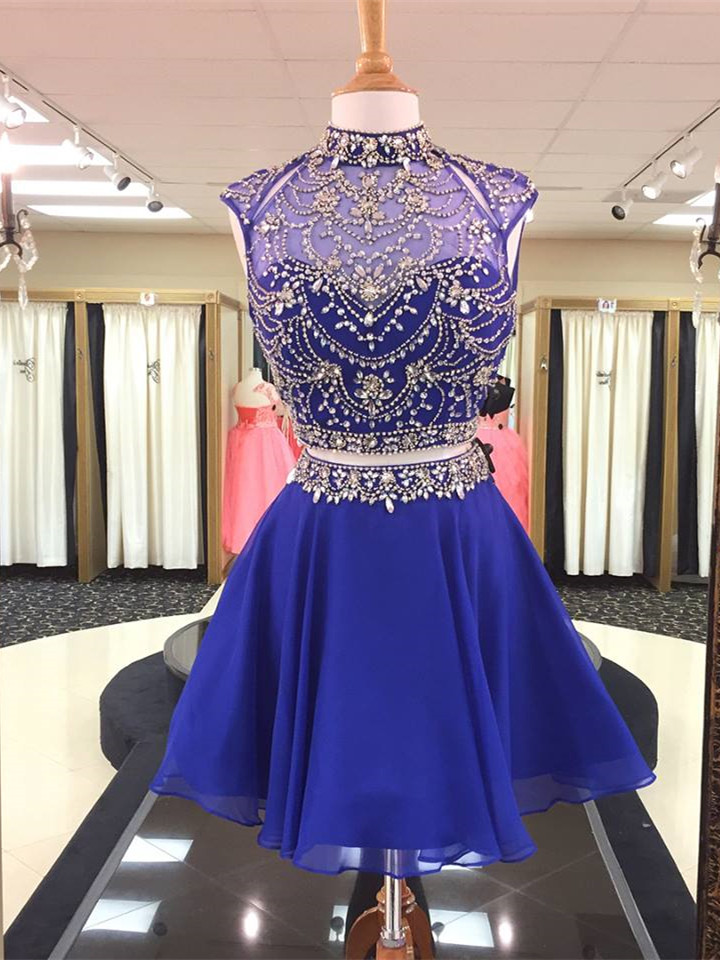 shiny homecoming dresses Shiny Sequin Long Sleeves V-Neck A-Line Mini Dresses/ Homecoming Dress –  SposaBridal