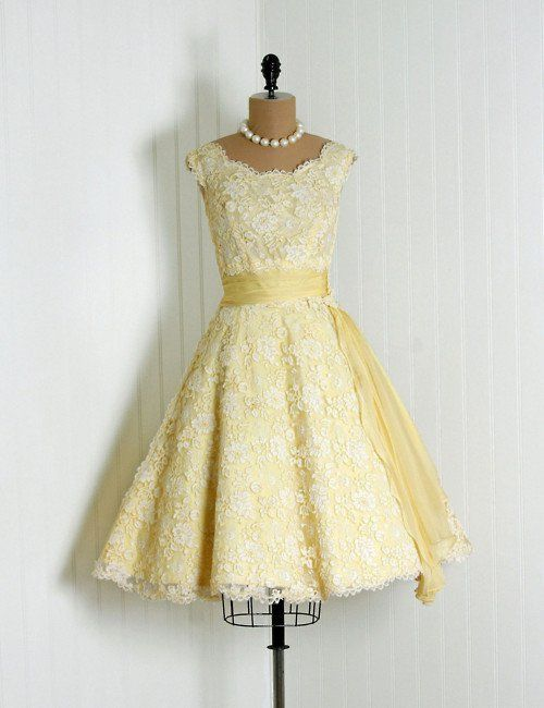 Vintage Homecoming Dresses, Yellow Prom Dress,homecoming Dress, Cute Homecoming Gown, Party Dresses