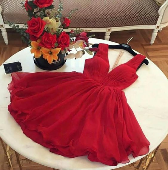 Red Tulle Homecoming Dress, Short Homecoming Dresses,sexy Prom Dresses,charming Homecoming Dresses