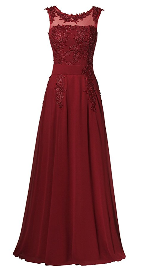Floor Length Formal Chiffon Evening Gowns Prom Dresses