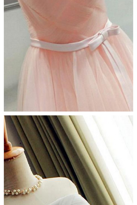 Romantic Strapless Homecoming Dresses With Belt Short Runched Top Party Dresses