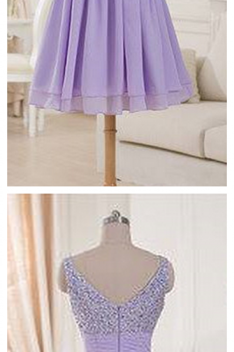 Strap Lavender Short Homecoming Dresses,dress For Homecoming ,homecoming Dress