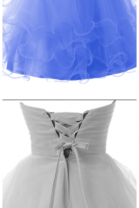 Cute Homecoming Dress,tulle Homecoming Dresses,short Homecoming Dress,blue Homecoming Dress
