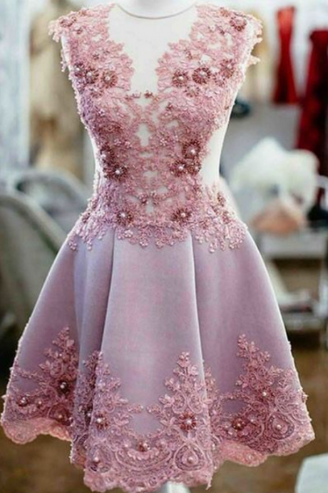 Sexy Homecoming Dresses,a-line Homecoming Dresses,pink Homecoming Dresses