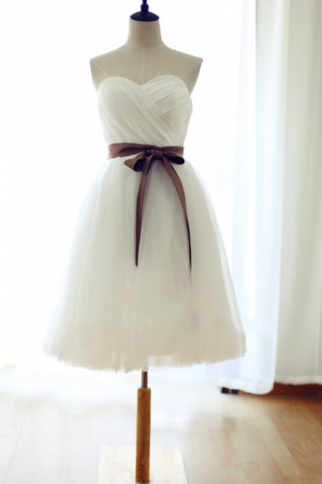 Dress For Homecoming,Simple White Chiffon Homecoming Dresses,Graduation Dress