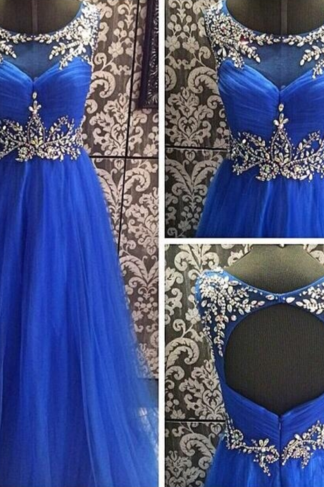 Prom Dresses,blue Prom Dress,modest Prom Gown,ball Gown Prom Gown,princess Evening Dress,ball Gown Evening Gowns