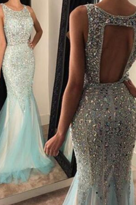  Prom Dresses,Light Blue Prom Dress,Prom Gown,Prom Dresses,Mermaid Evening Gowns,Mermaid Evening Gown