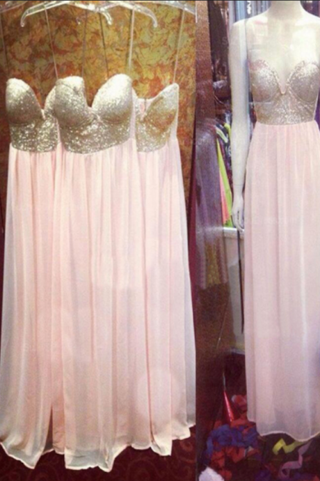 Long Bridesmaid Dress,sweetheart Bridesmaid Dress ,spaghetti Straps Bridesmaid Dress,chiffon Bridesmaid Dress
