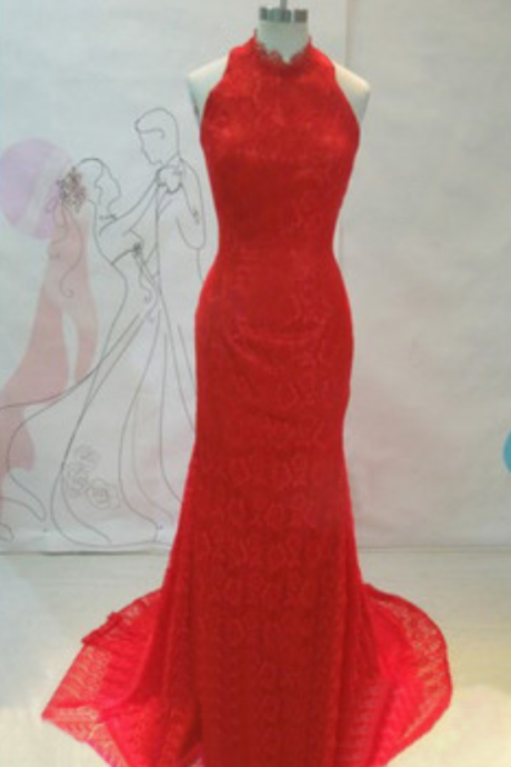Red Prom Dresses,mermaid Prom Dress,red Prom Gown,lace Prom Gowns,elegant Evening Dress,modest Evening Gowns,simple Party Gowns,lace Prom Dress