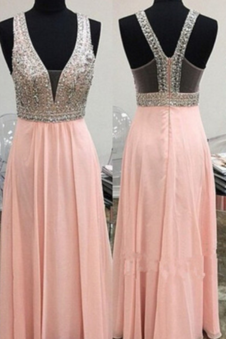 Blush Pink Prom Dresses,open Back Prom Gowns,pink Prom Dresses,2016 Party Dresses 2016,long Prom Gown,open Backs Prom Dress,straps Evening Gowns