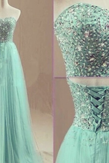 Light Sky Blue Prom Dress,beaded Prom Dress,corset Prom Gown,sequins Prom Dresses,sexy Evening Gowns, Fashion Evening Gown,sequined Formal Dress