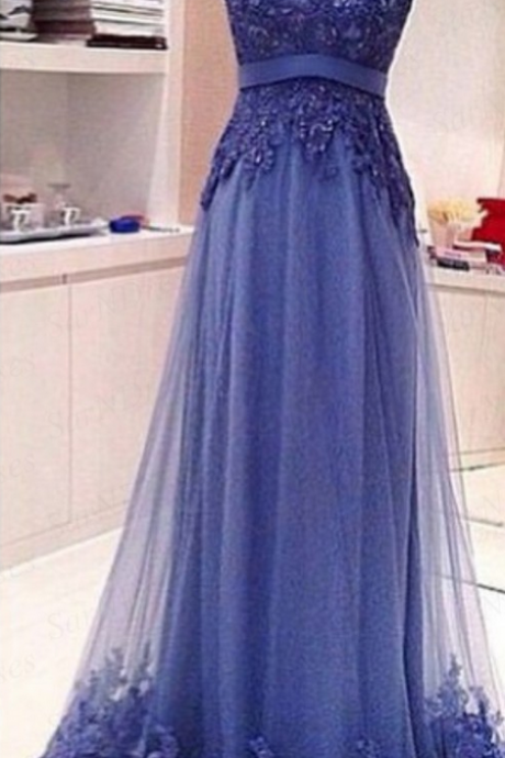 Backless Prom Dresses,blue Prom Dress,backless Formal Gown,open Back Prom Dresses,open Backs Evening Gowns,lace Formal Gown For Teens