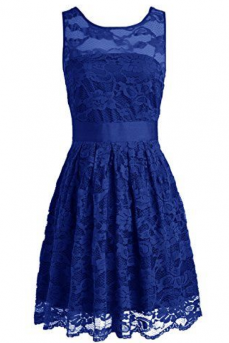 Homecoming Dress,cute Homecoming Dress,lace Homecoming Dress,short Prom Dress,royal Blue Homecoming Gowns
