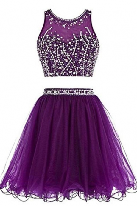  Homecoming Dress,2 Piece Homecoming Dresses,Sparkle Sweet 16 Dress,Homecoming Dress,2 pieces Cocktail Dress,Two Pieces Evening Gowns
