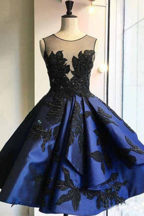 Homecoming Dress,Lace Homecoming Dress,Cute Homecoming Dress,Satin Homecoming Dress,Short Prom Dress,Navy Blue Homecoming Gowns,Sweet 16 Dress