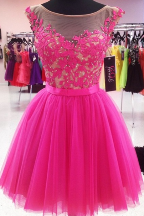 Homecoming Dress,pink Prom Dress,short Prom Dresses,pink Homecoming Dresses,modest Homecoming Dress,short Prom Gowns 2017