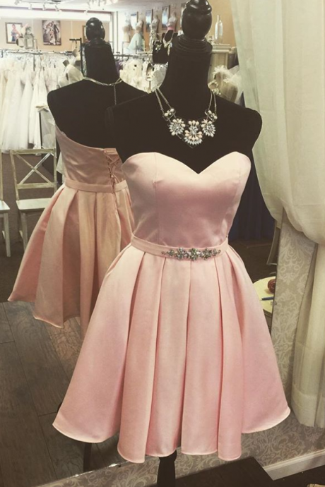 Homecoming Dress,blush Pink Homecoming Dresses,sweet 16 Dress,sexy Homecoming Dress,cute Cocktail Dress