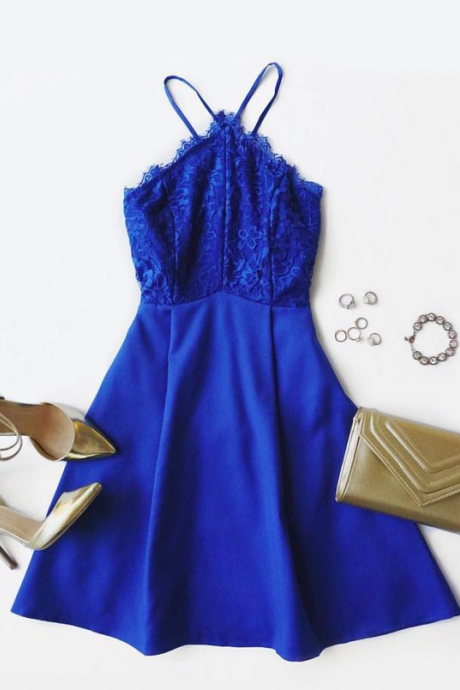 Royal Blue Homecoming Dress,short Prom Dresses,lace Homecoming Gowns,fitted Party Dress,prom Dresses,cocktail Dress