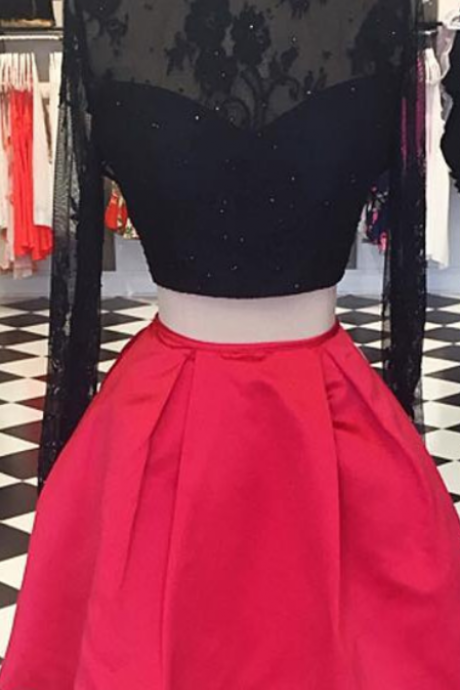  2 Piece Homecoming Dress,Short Homecoming Dresses,Homecoming Dress,Beautiful Prom Gown,2 piece Cocktail Dress