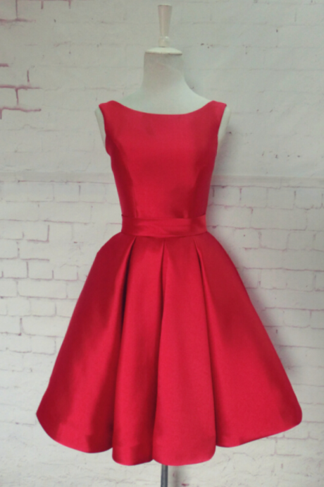 Red Homecoming Dress,Red Homecoming Dresses,Satin Homecoming Dress,Party Dress,Prom Gown, Sweet 16 Dress,Cocktail Gowns,Short Evening Gowns