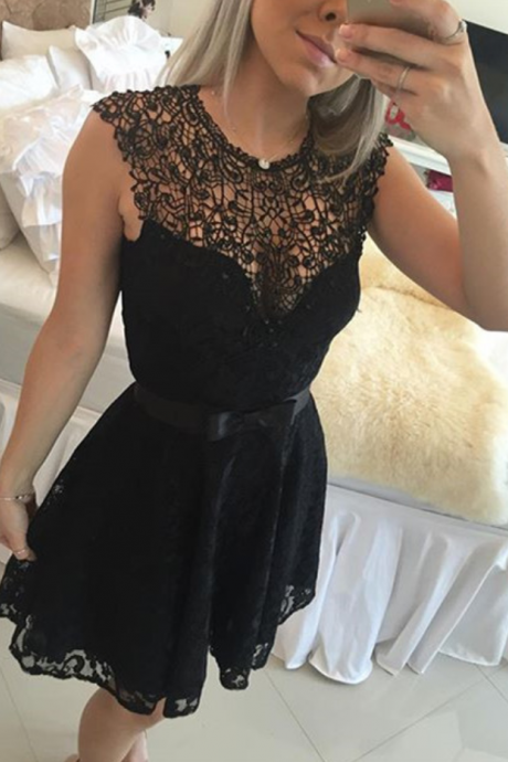 Black Homecoming Dress,Lace Homecoming Dress,Cute Homecoming Dress,Sexy Homecoming Dress,Short Prom Dress,Black Homecoming Gowns,Cute Sweet 16 Dress,Parties Gowns