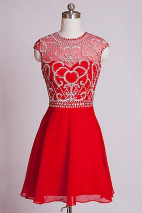  Red Homecoming Dress,Short Homecoming Dresses,Homecoming Gown,Party Dress,Sparkle Prom Gown,Cocktails Dress,Bling Homecoming Dress