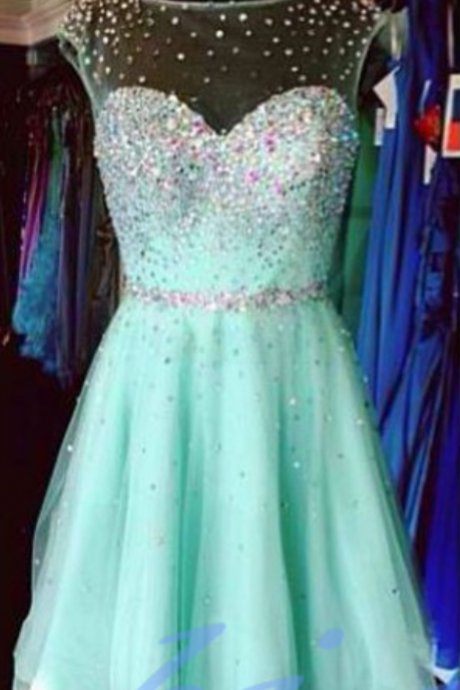 Mint Green Homecoming Dress,Backless Homecoming Dresses,Tulle Homecoming Dress,Backless Party Dress,Open Back Prom Gown,Open Backs Sweet 16 Dress,Cocktail Gowns,Short Evening Gowns