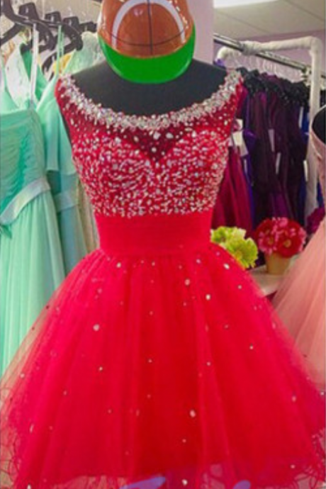  Red Homecoming Dress,Backless Homecoming Dresses,Tulle Homecoming Dress,Open Back Party Dress,Open Backs Prom Gown,Cute Sweet 16 Dress,Cocktail Gowns,Parties Dress