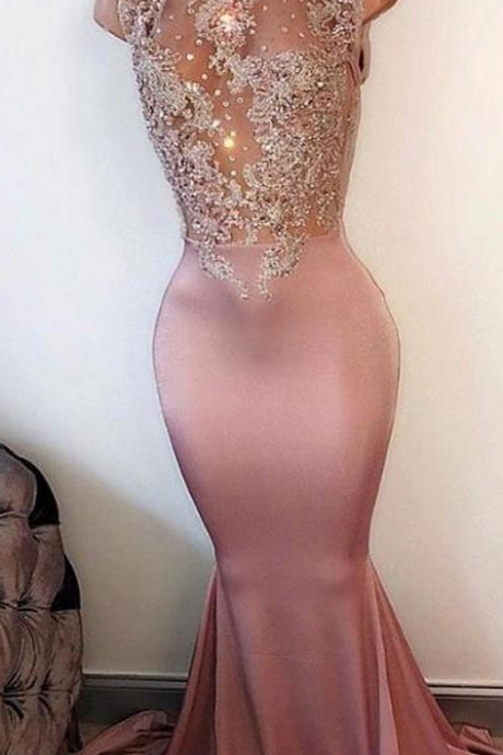  Prom Drerss,Prom Dress,Elegant Evening Dress,Simple Prom Dress,Sexy Sweetheart Prom Dress, Blush Pink Mermaid Prom Dress,Evening Dress
