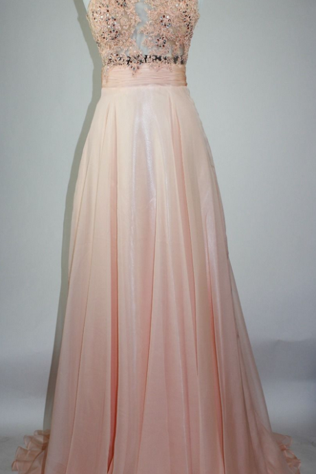 Elegant Prom Dress, One Shoulder Prom Dress,beaded Lace Chiffon Prom Dresses,long Evening Dress,formal Gown