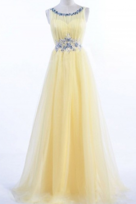 Charming Prom Dress,yellow Prom Dress,long Evening Dress,women Dress