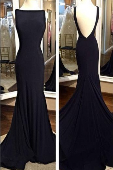 Black Prom Dress Evening Party Dress,mermaid Evening Gown