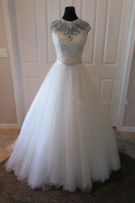 Wedding Dresses,tulle Wedding Gown,princess Wedding Dresses Beading Elegant Ball Gowns Wedding Dresses