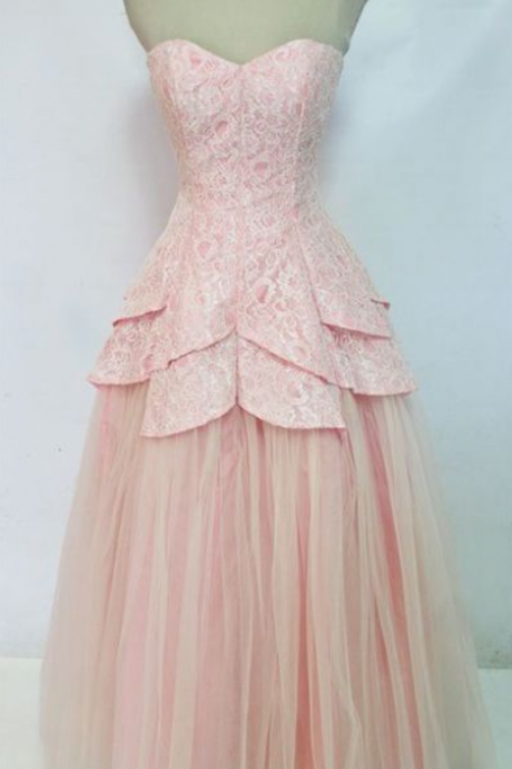 Charming Prom Dress,sweetheart Prom Dress,tulle Prom Dress,lace Prom Dress