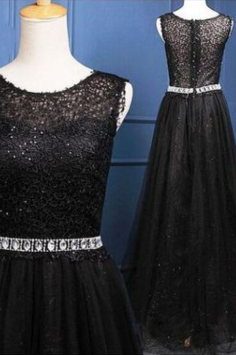 Charming Prom Dress,lace Prom Dress,o-neck Prom Dress,a-line Prom Dress